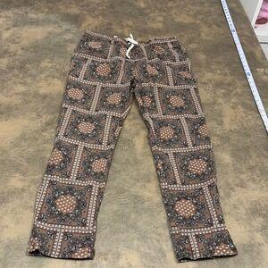 PacSun Joggers Mens Medium Brown Bandana Paisley Slim Fit Pants 133BT223065